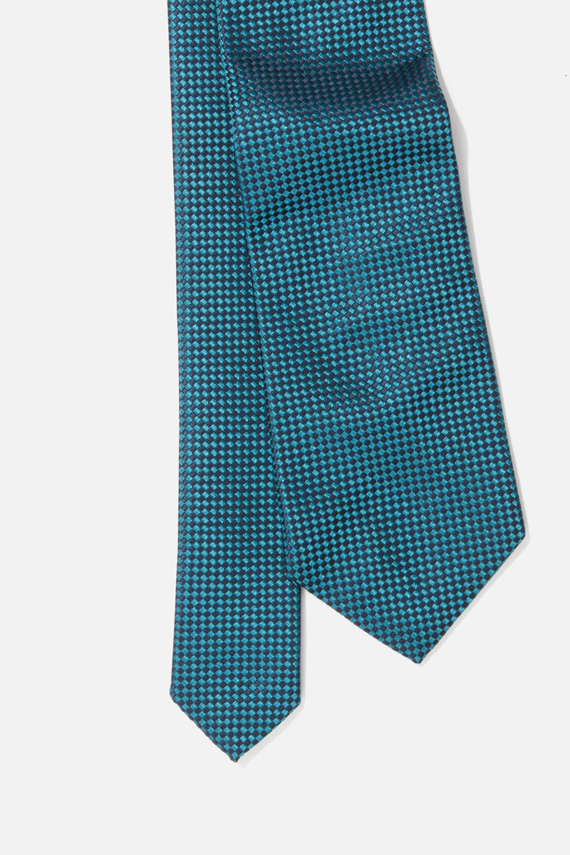 Checkerboard Silk Tie